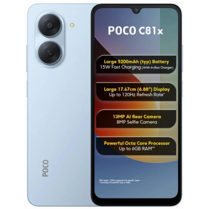 Xiaomi Poco C81x 3/64GB Ice Blue (Global)