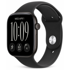 Apple Watch 12 46mm Black Aluminum Case / Black Sport Band