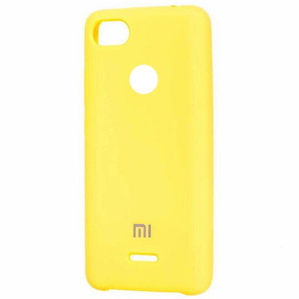 Чехол Xiaomi Redmi 6/6A Силикон Case Yellow Red (Красный)