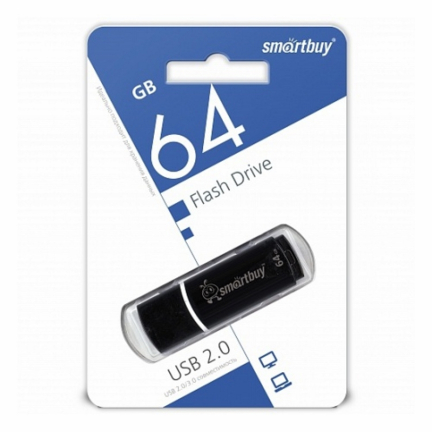 USB Накопитель SmartBuy 64GB Crown Black