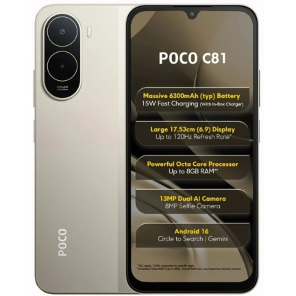 Xiaomi Poco C81 4/64GB Sunset Gold (Global)