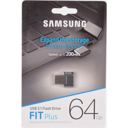 Карта Памяти USB Flash Samsung FIT 64 GB (Оригинал)