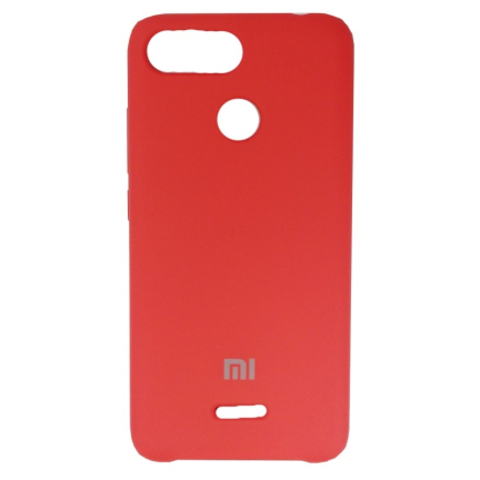 Чехол Xiaomi Redmi 6 Silicone Cover Red Red (Красный)